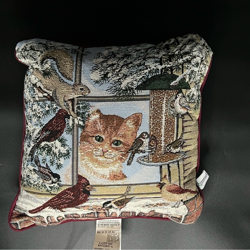 Charming Animal Scene Pillow
